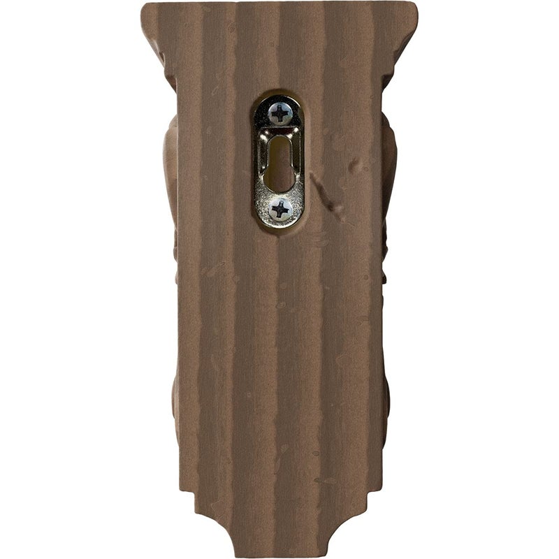 Ekena Millwork 3 1/2""W x 4""D x 7""H Small Acanthus Wood Corbel, Walnut - Image 4